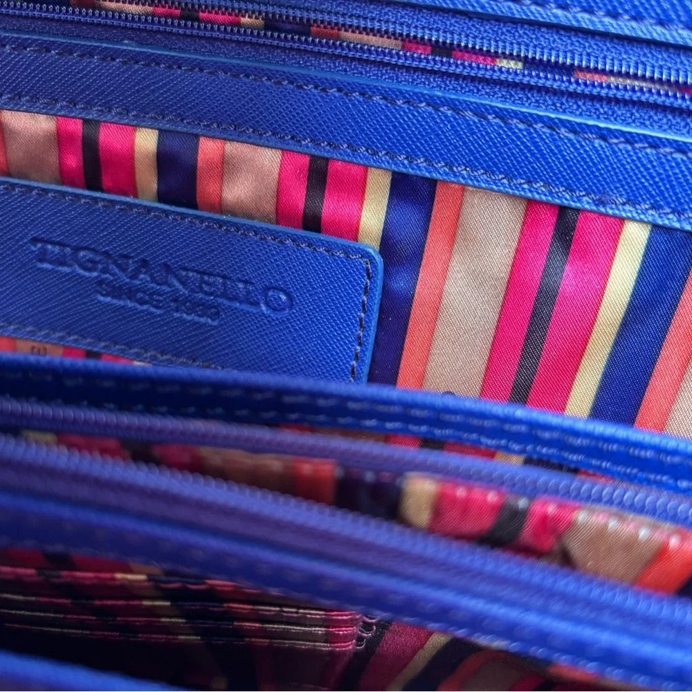 Tignanello Elegant Blue Handbag/Shoulder Bag/ Tote - Picture 10 of 10